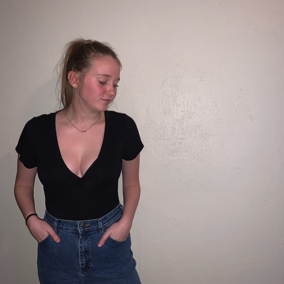 Black T-shirt Bodysuit - Picture 2 of 2